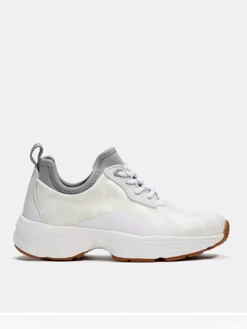 Coach C5774 White and Gray Lightweight Fashion Sneaker